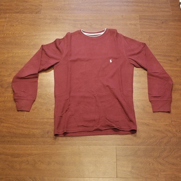 Polo Ralph Lauren Maroon Thermal - Picture 1 of 3
